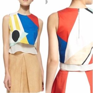 Alice + Olivia Giana Layered Cropped Tank Top